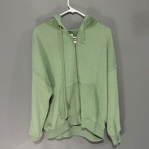 American Eagle Outfitters Sage Green zip up